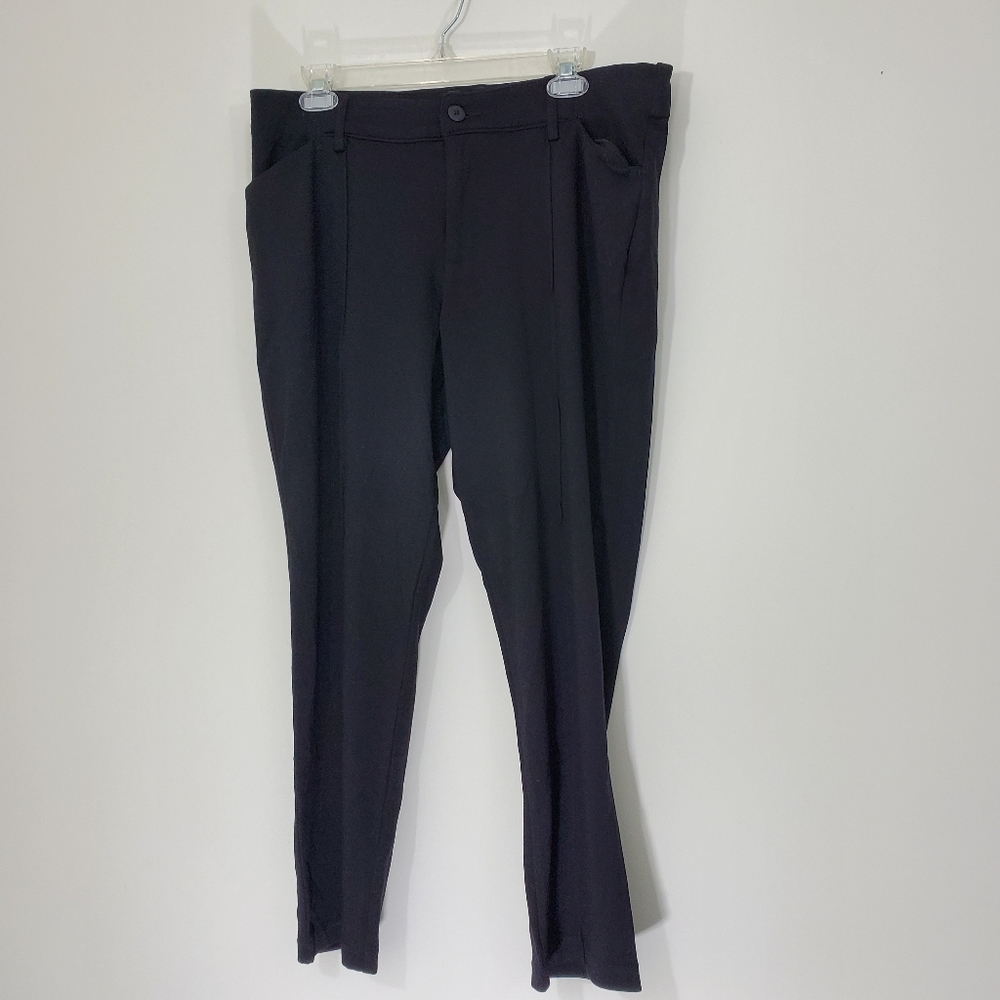 Lee Riders Slim Ankle Black Pants, Size 14